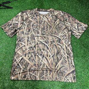 RealTree Camo green men's short sleeve performance shirt size L